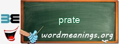 WordMeaning blackboard for prate